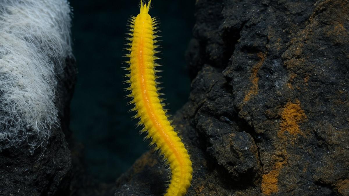 Глубоководный червь Paralvinella Глубоководный червь Paralvinella