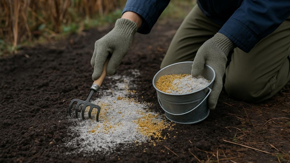 Осенняя подготовка грядки
