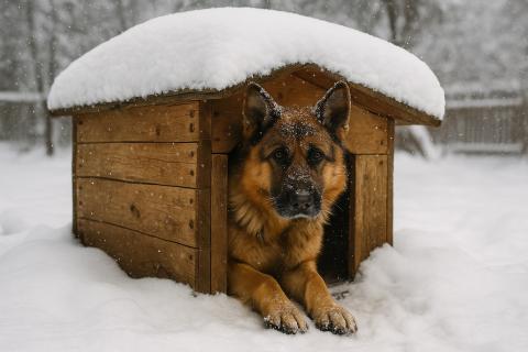 Мороз усиливает теплопотери через пол будки в несколько раз — ветеринары
