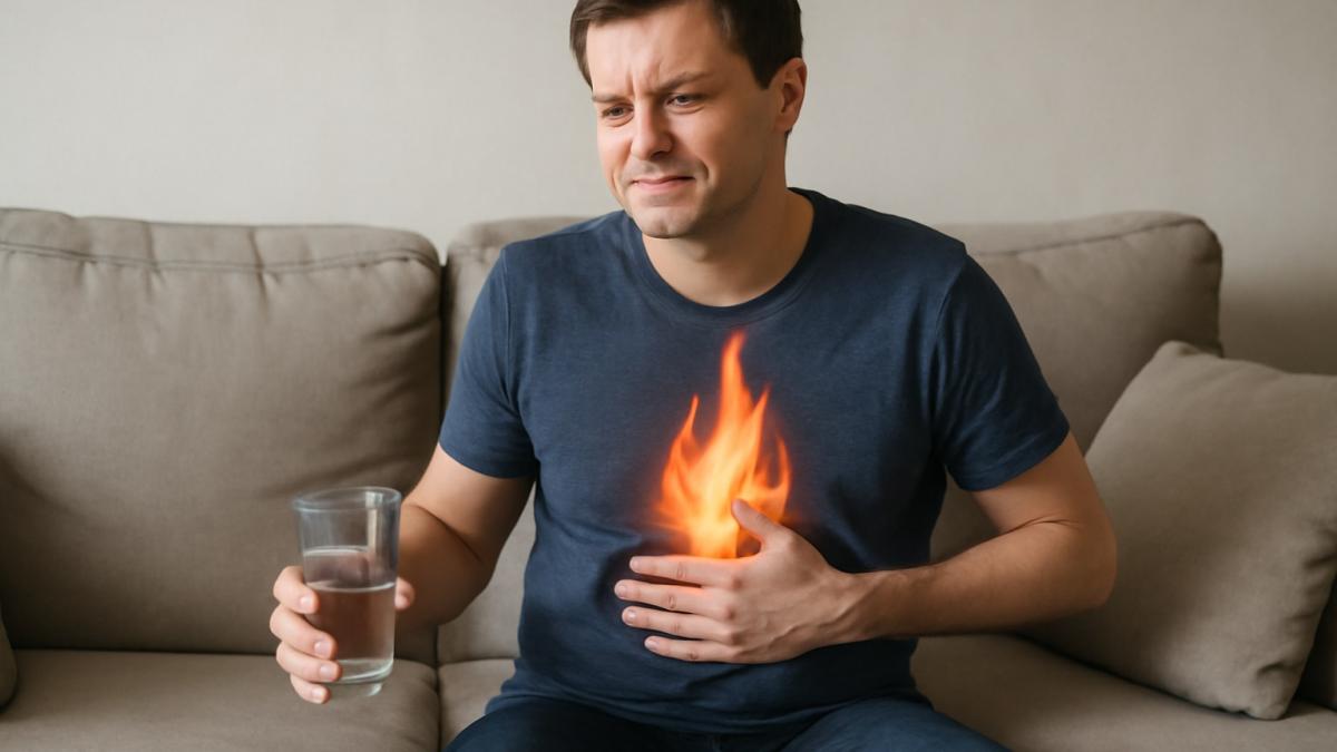 Мужчина с изжогой Мужчина с изжогой