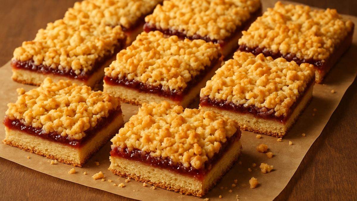 Тёртый пирог с вареньем