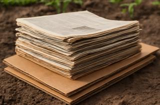 Газеты помогают бороться с сорняками и улучшают структуру почвы на даче