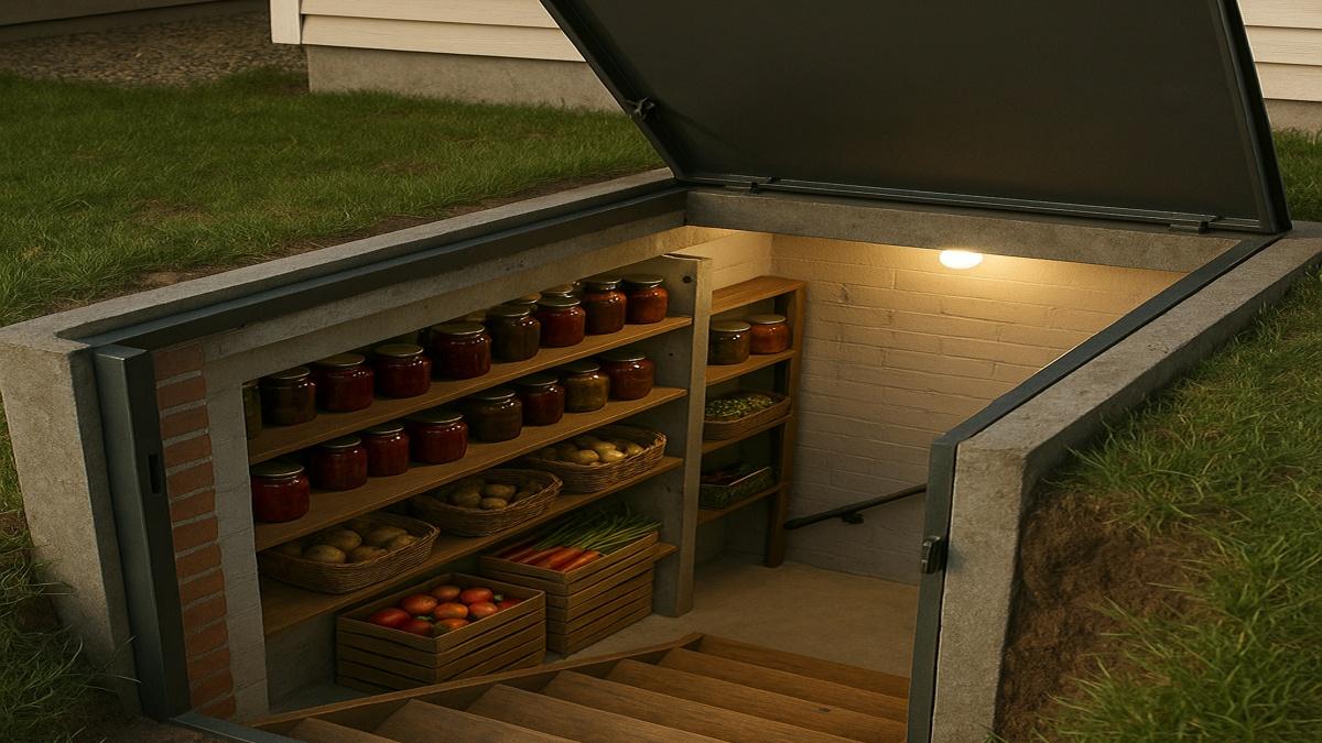 Погреб с урожаем