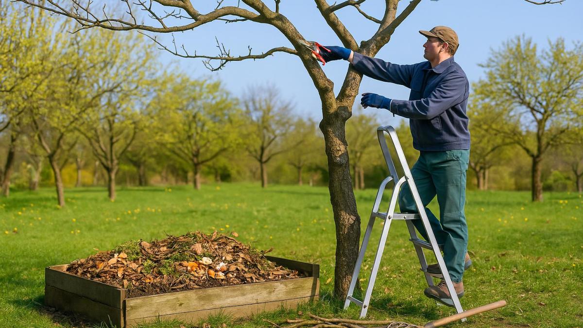 Обрезка старой яблони весной Обрезка старой яблони весной