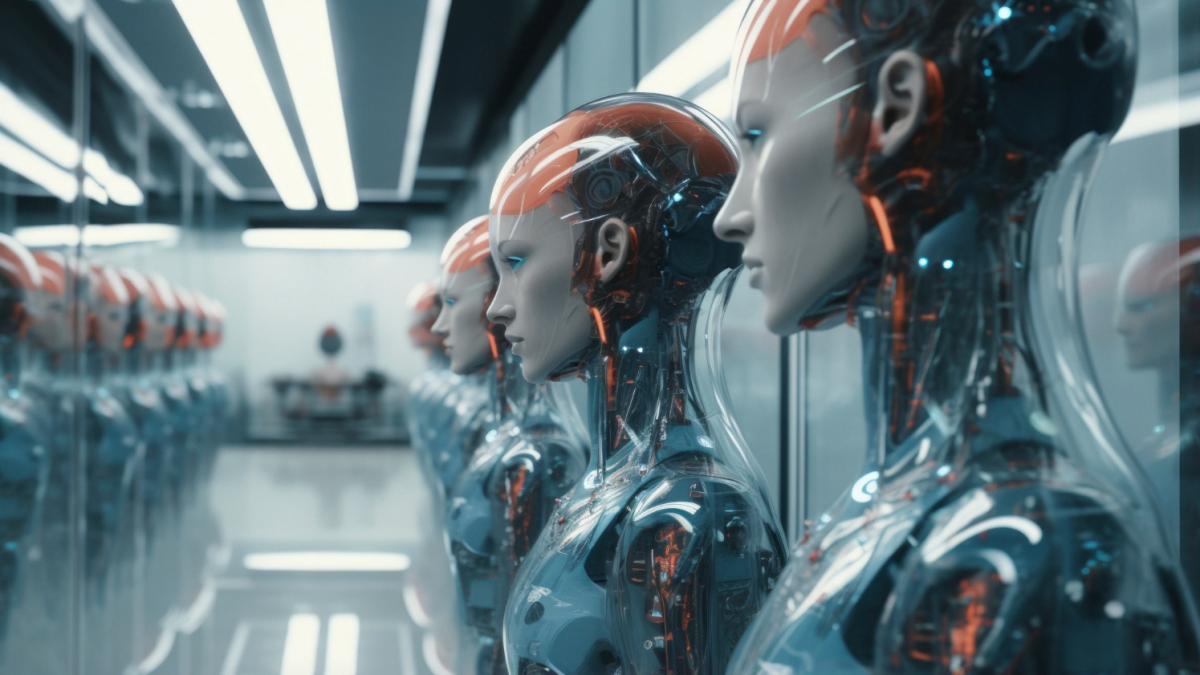 Роботы на фабрике