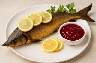 Осетровые сохраняют сочность при запекании благодаря защите кожей — повар