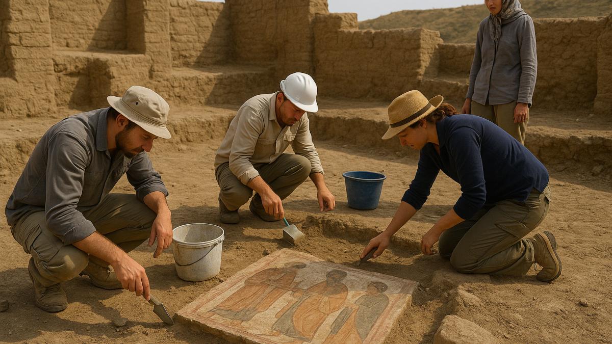 Археологи нашли фреску в Таджикистане