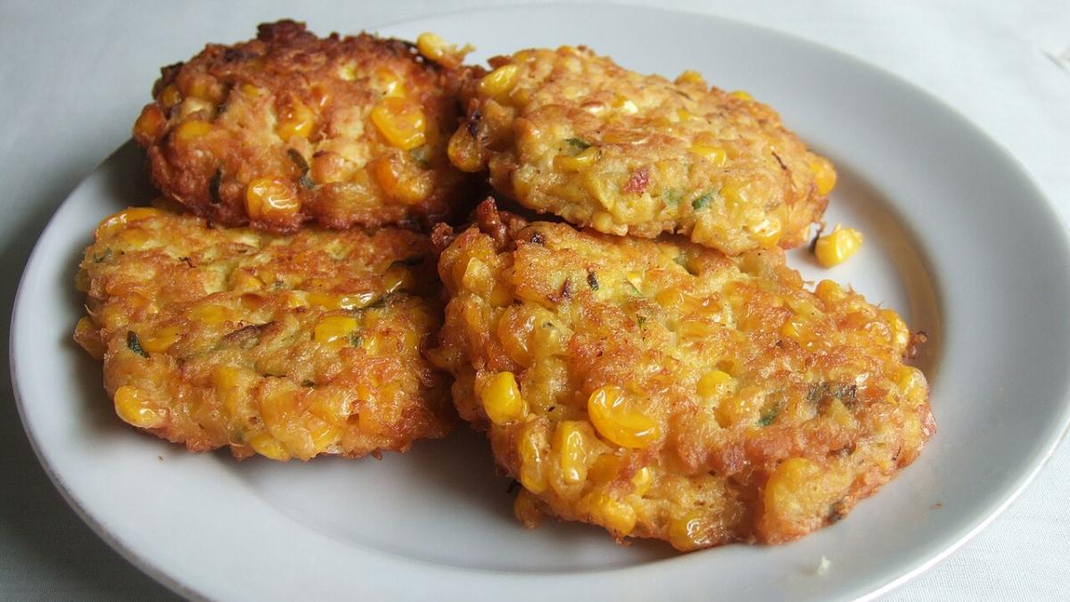 Оладьи с кукурузой Оладьи с кукурузой