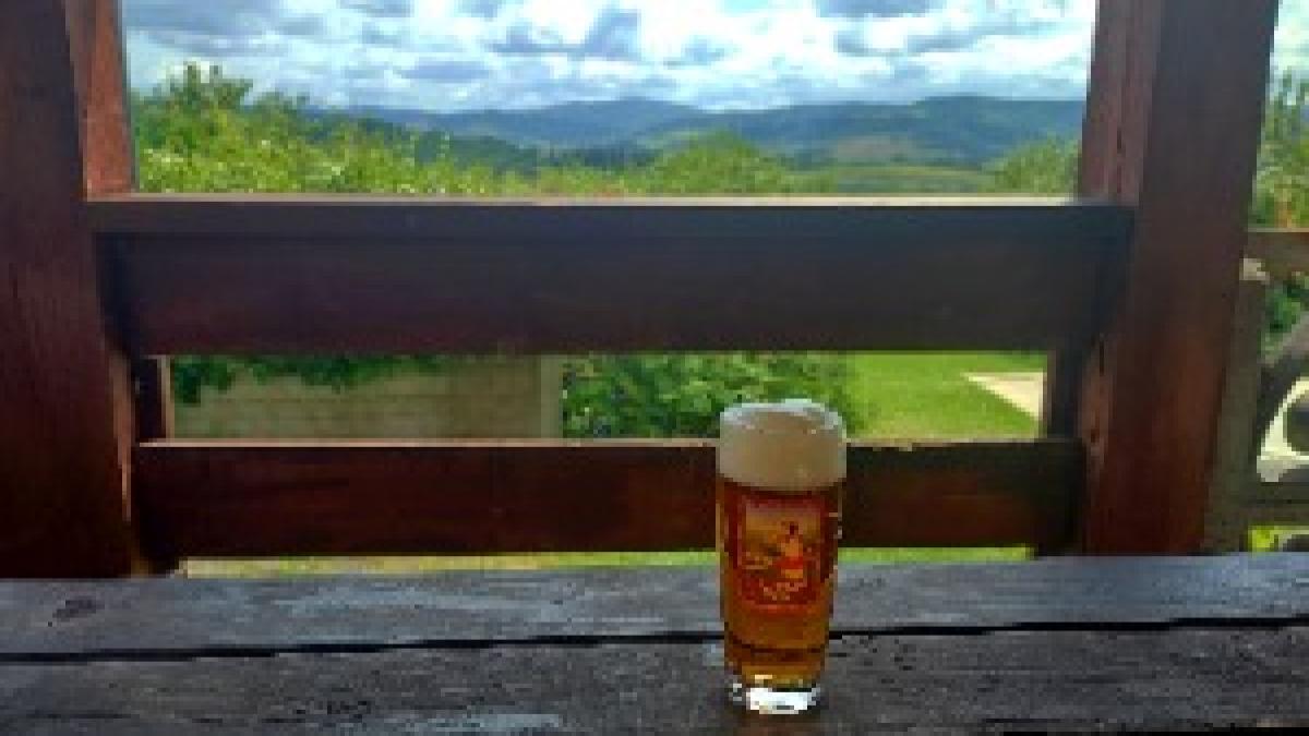 Hrčavské pivo v restauraci Na Vyhlídce