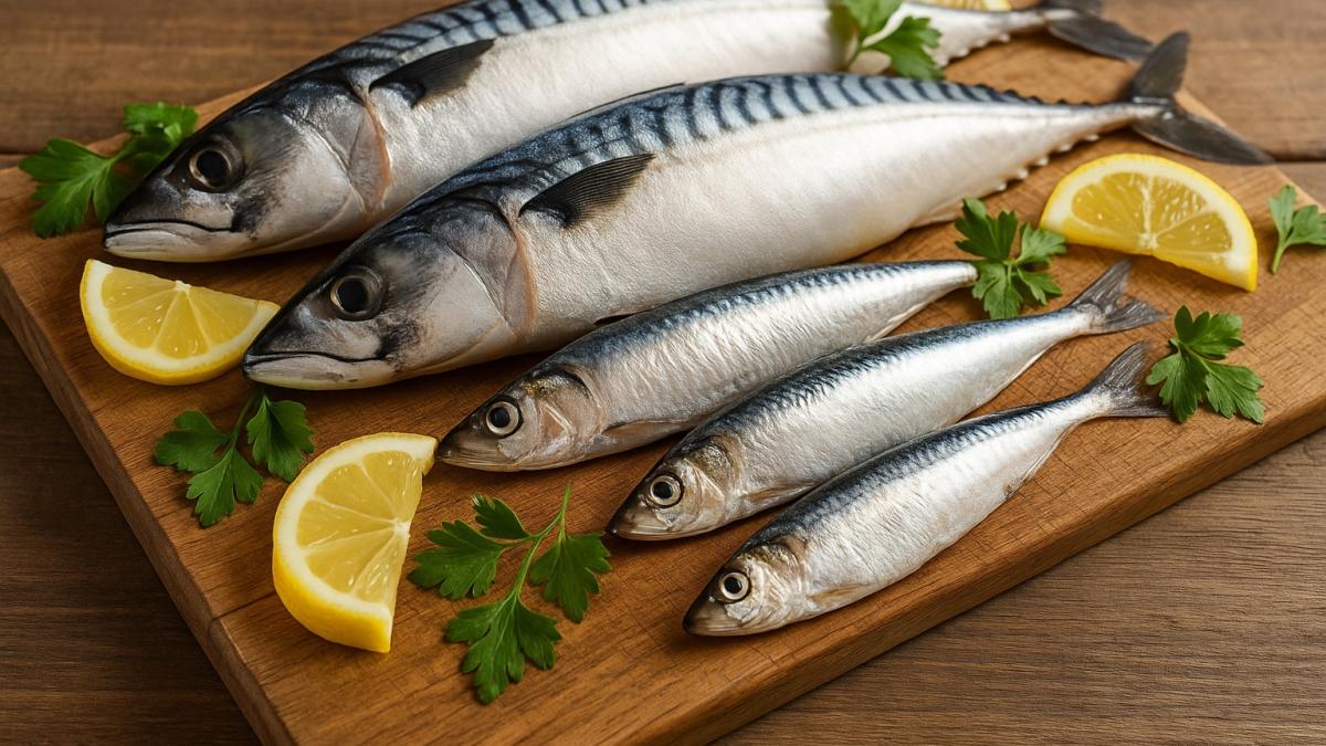Скумбрия и сардины с лимоном Скумбрия и сардины с лимоном