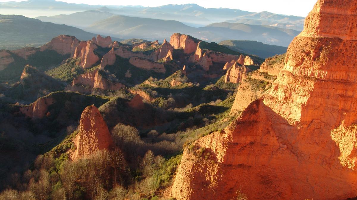 Panorámica de Las Médulas