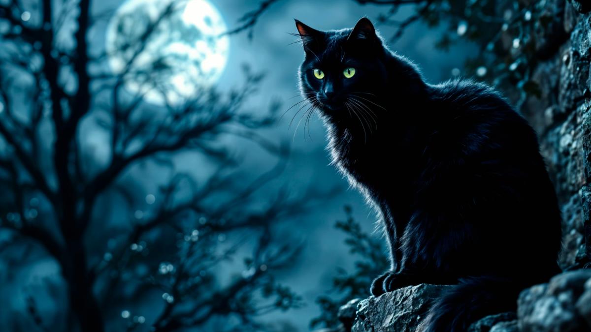 Кошка ночью