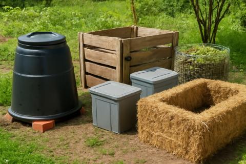 Пластиковый компостер удерживает тепло для быстрого разложения