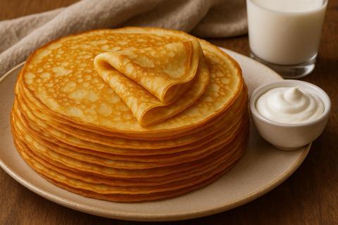 Блины с красной икрой сохраняют вкусовые качества при правильном приготовлении