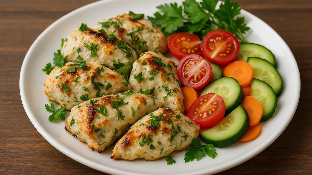 Курица в йогуртовом маринаде с зеленью