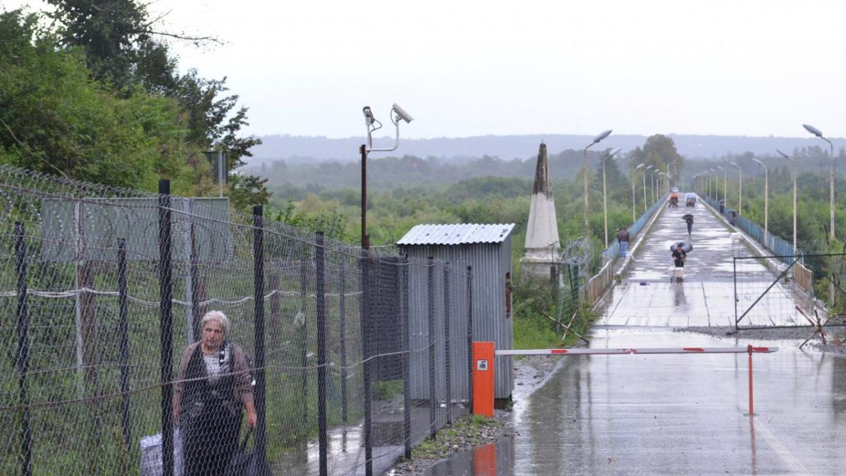 Russian military post at the administrative boundary line of Abkhazia, 2016