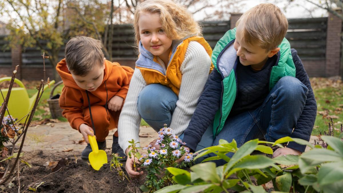 Дети в саду