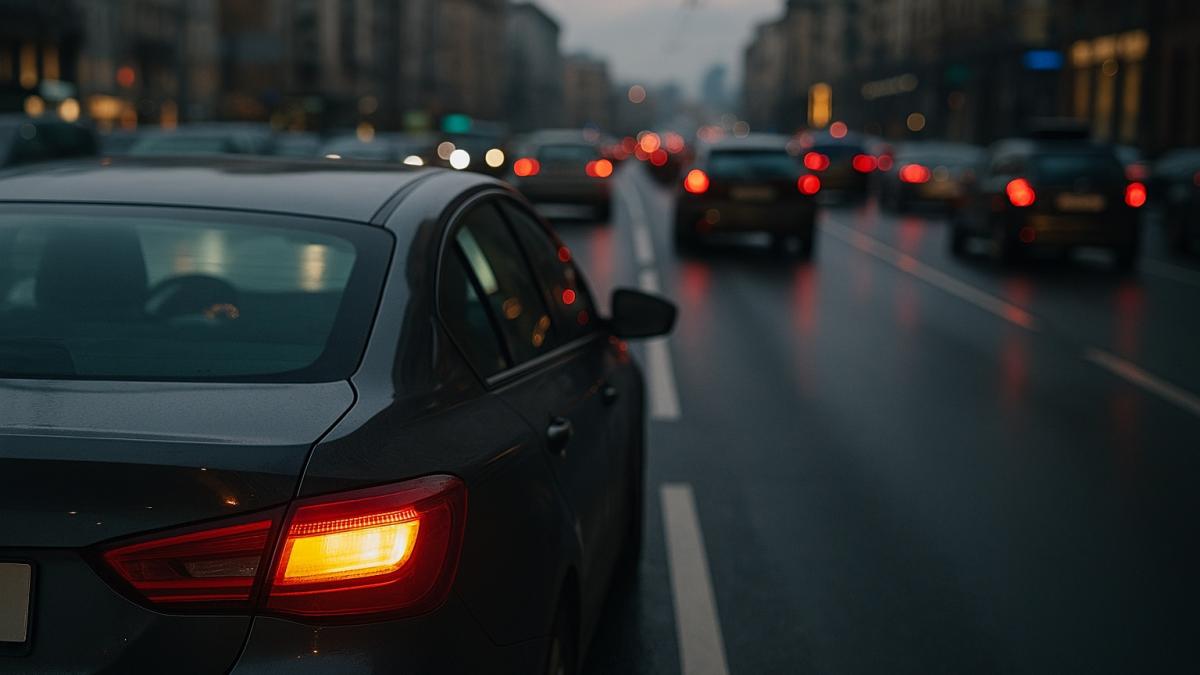 Поворотник в московском потоке