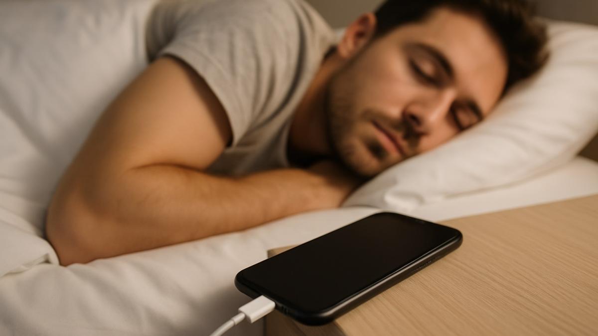 Смартфон на зарядке