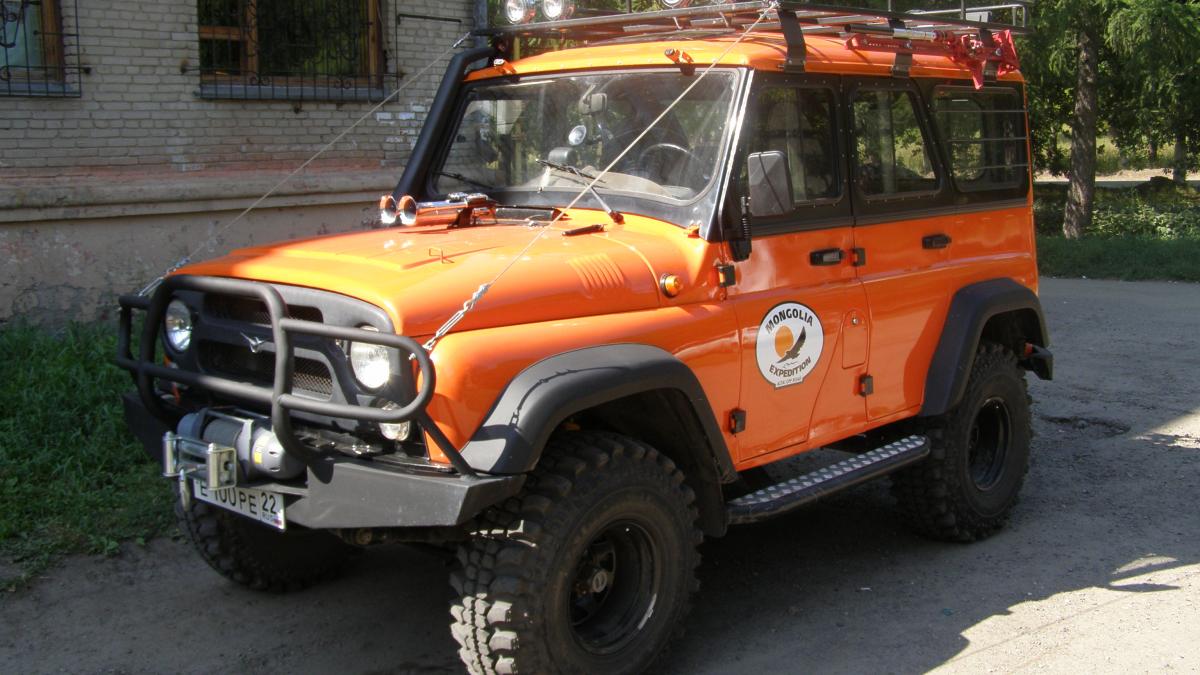 UAZ Hunter used during an expedition to Mongolia UAZ Hunter used during an expedition to Mongolia