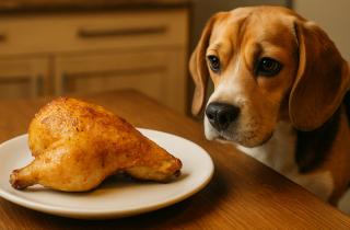 Собака реагирует на кухонные звуки и связывает их с едо