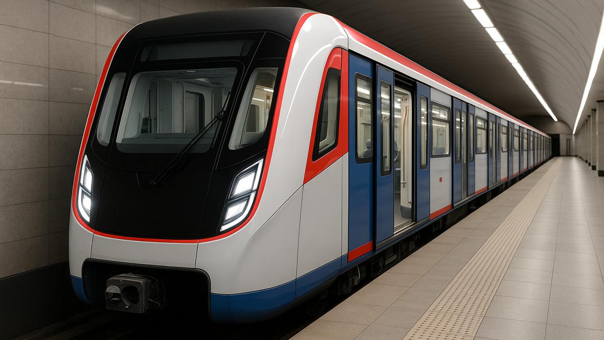 Современный поезд метро