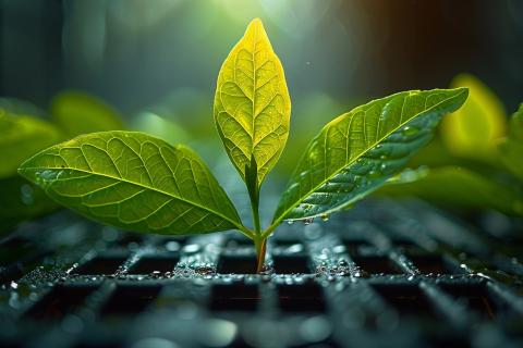 Спиртовой раствор очищает листья от липких выделений вредителей