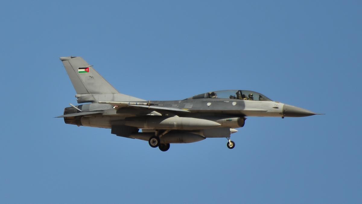 Истребитель F-16 ВВС Иордании