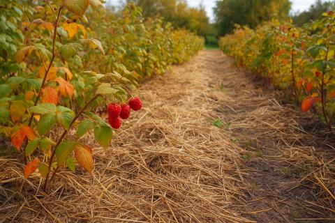 Вертикальная подвязка увеличивает урожайность малины — по данным садоводов