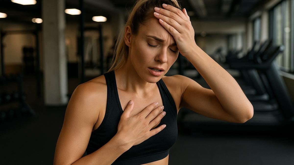 Головокружение у спортсменки Головокружение у спортсменки