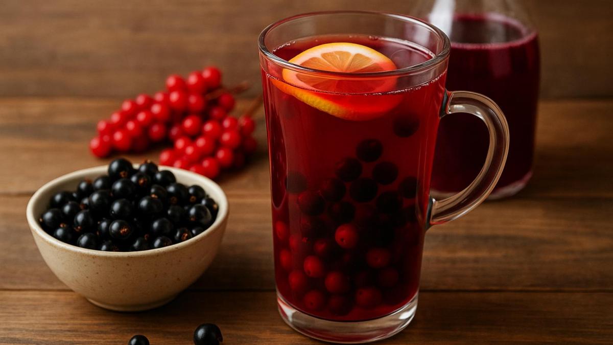 Компот из смородины с лимонником Компот из смородины с лимонником