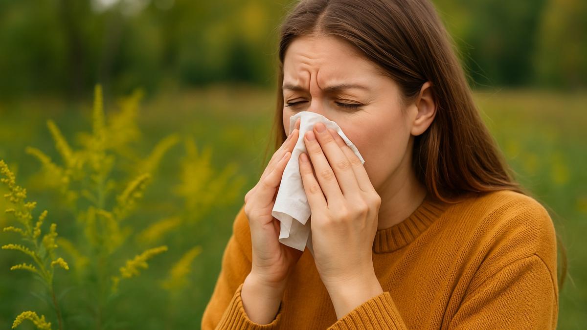 Аллергия у девушки