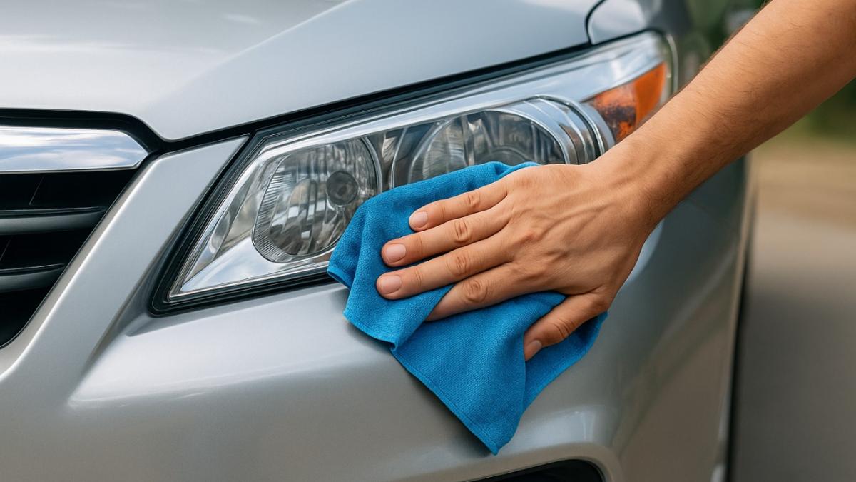 Чистка фары автомобиля