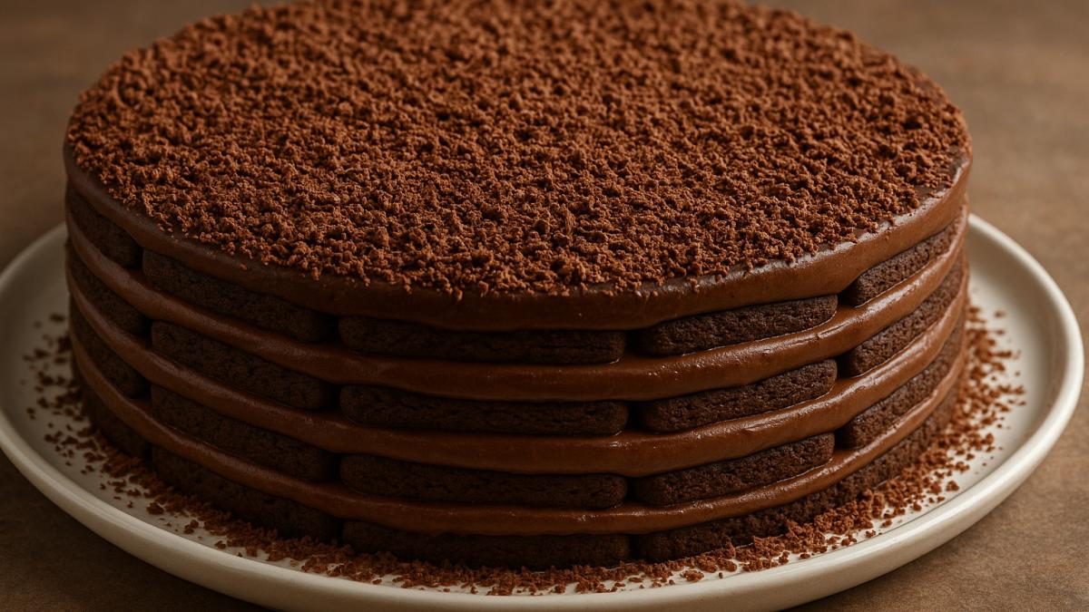 Шоколадный торт без выпечки