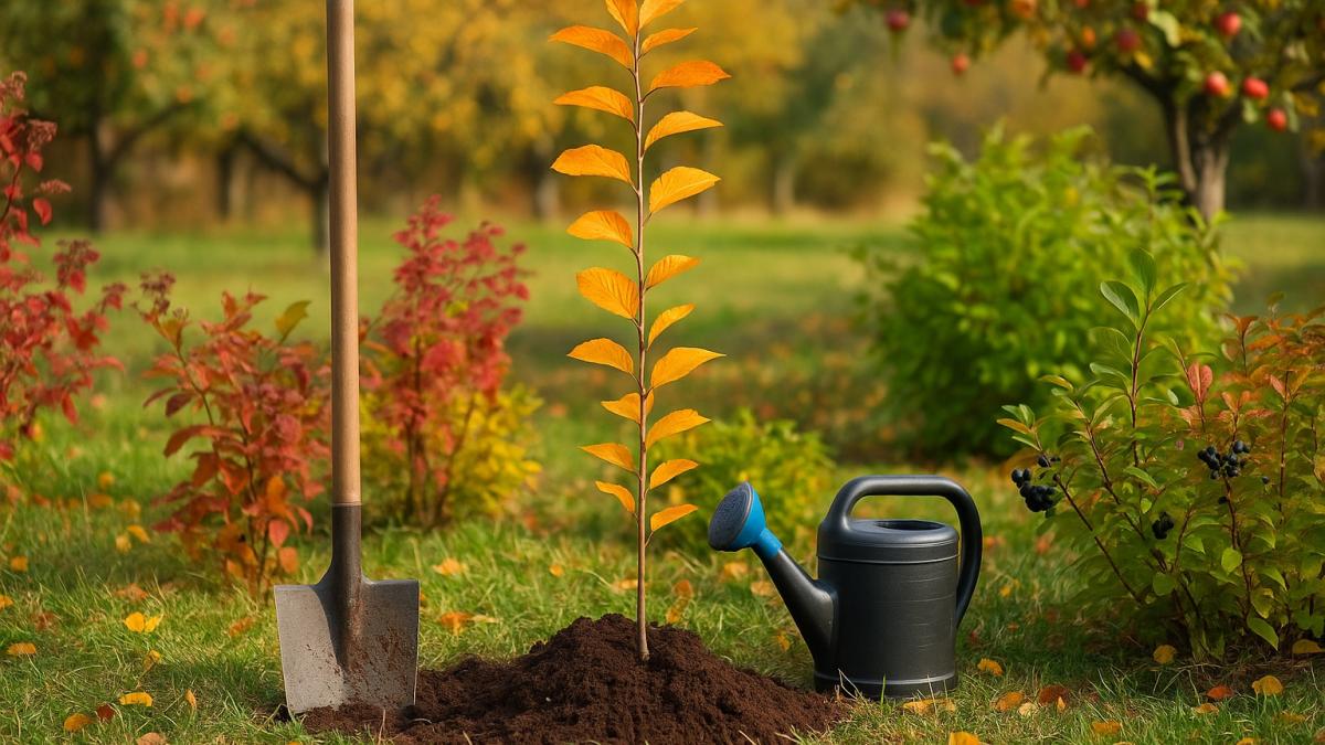Осенняя посадка деревьев и кустарников