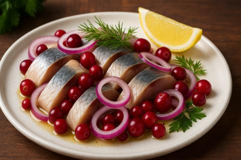 Селёдка с горчицей хранится в холодильнике до четырёх дней благодаря маринаду из масла