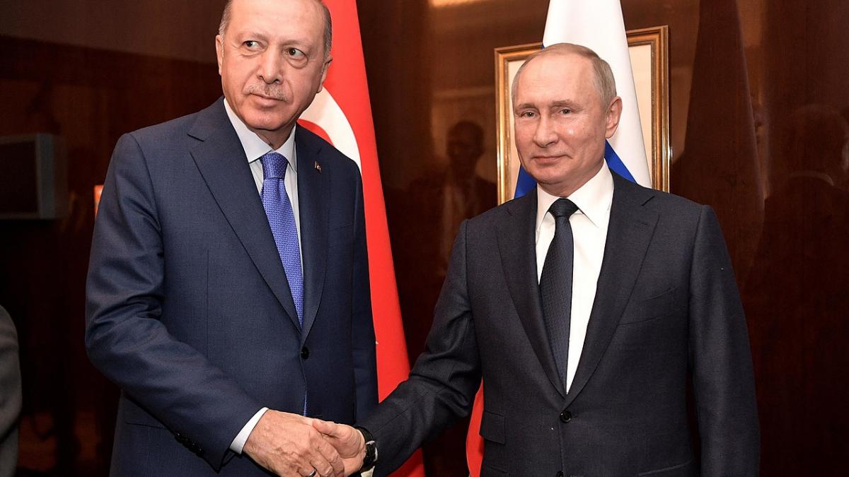 Президент РФ Владимир Путин и президент Турции Реджеп Эрдоган
