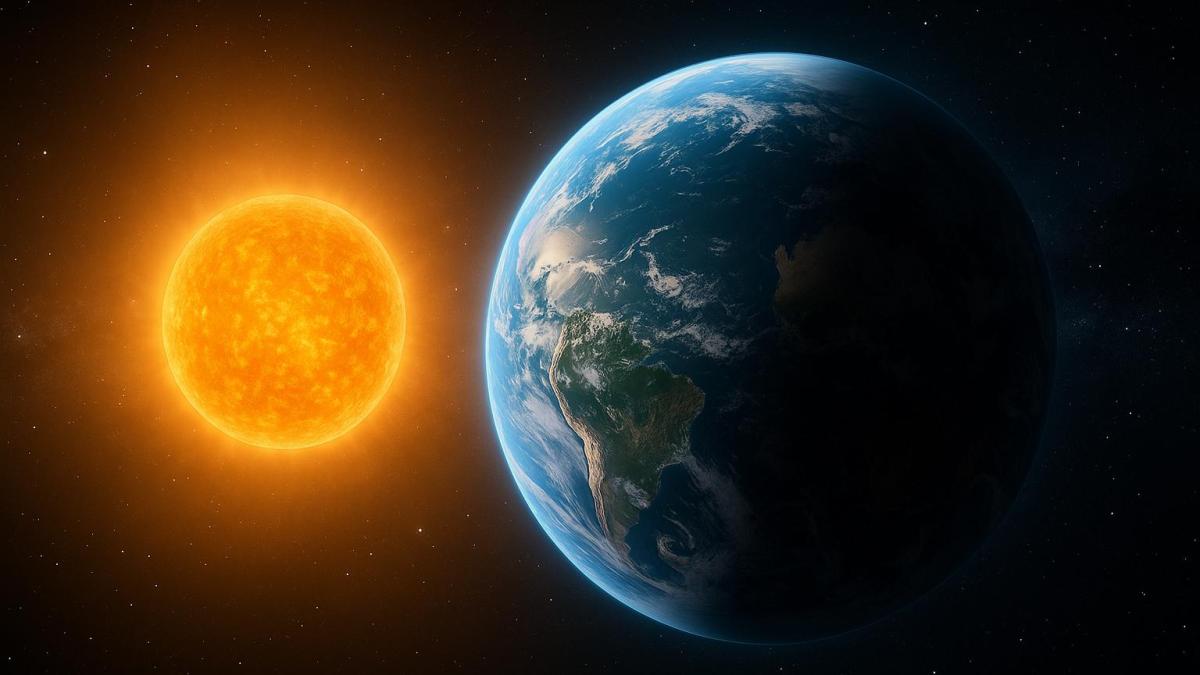 Экзопланета и звезда