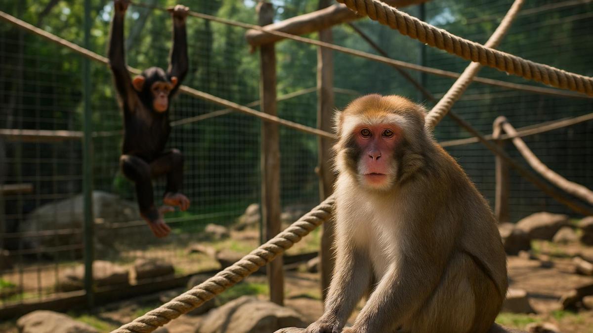 Питомник с обезьянами