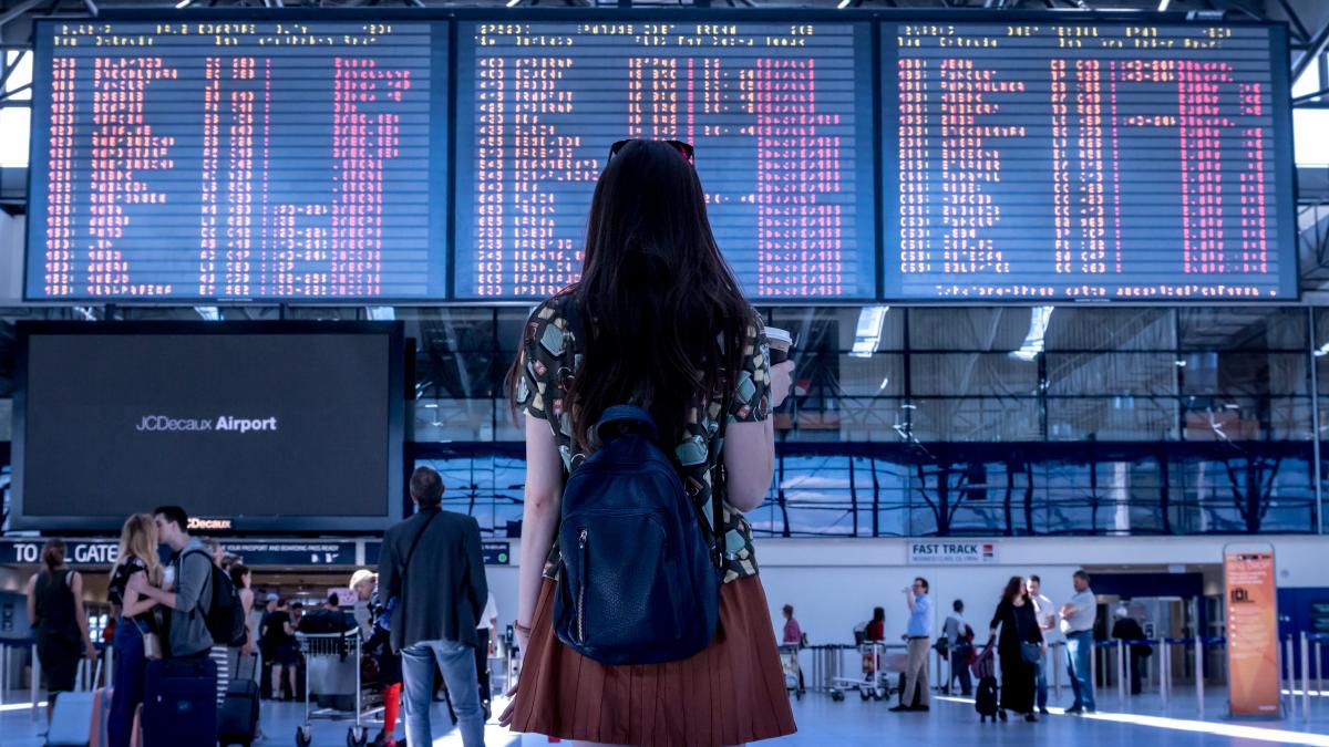 Airport Transport Woman Girl Tourist Travel Airport Transport Woman Girl Tourist Travel