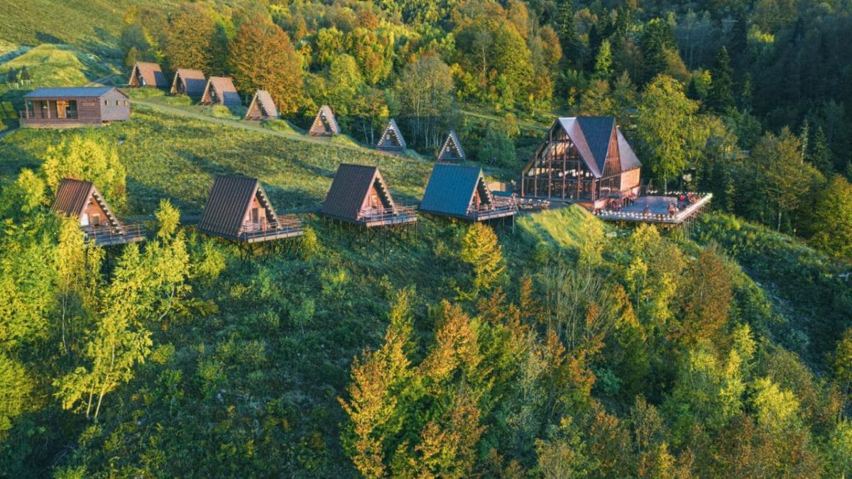 Кемпинг на курорте Роза Хутор