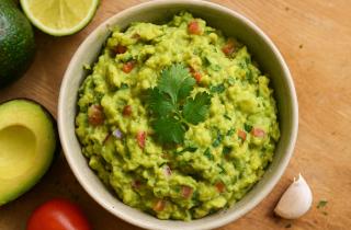 Паста из авокадо с яйцом и чесноком готовится за считанные минуты