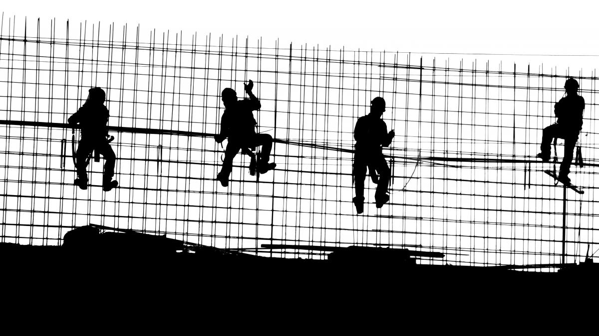Construction workers in Mexico Construction workers in Mexico