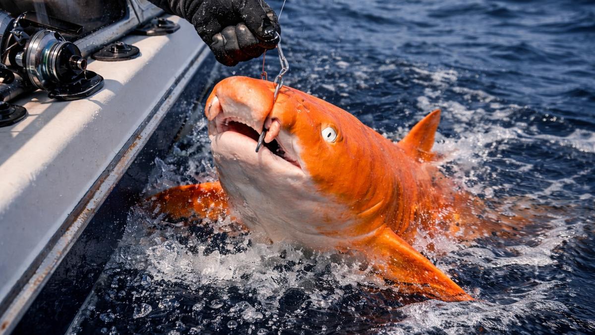 Оранжевая акула