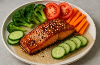 Запеченная в духовке форель с лимоном приобретает пикантный вкус и тает во рту