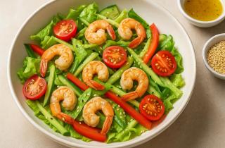 Отваривать креветки для салата с манго следует 2–3 минуты — повар