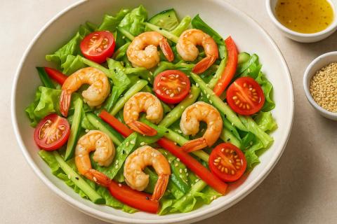 Отваривать креветки для салата с манго следует 2–3 минуты — повар