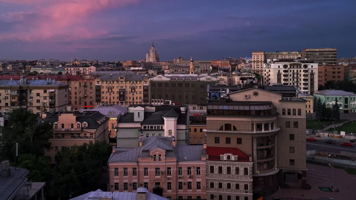Москва, вид на район Якиманка Москва, вид на район Якиманка