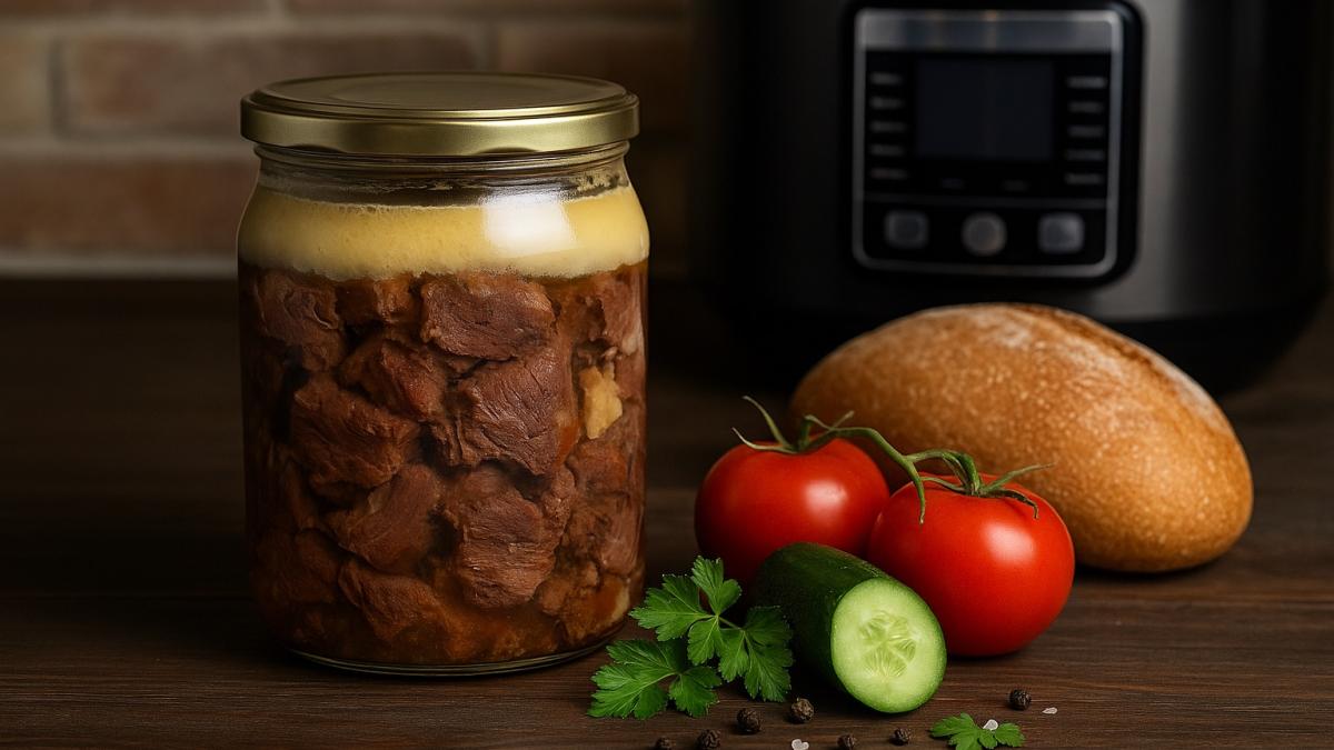 Домашняя тушёнка в банке