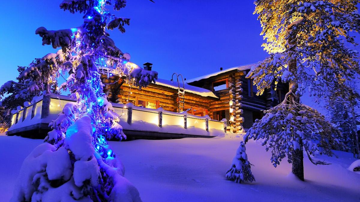 Коттедж зимой